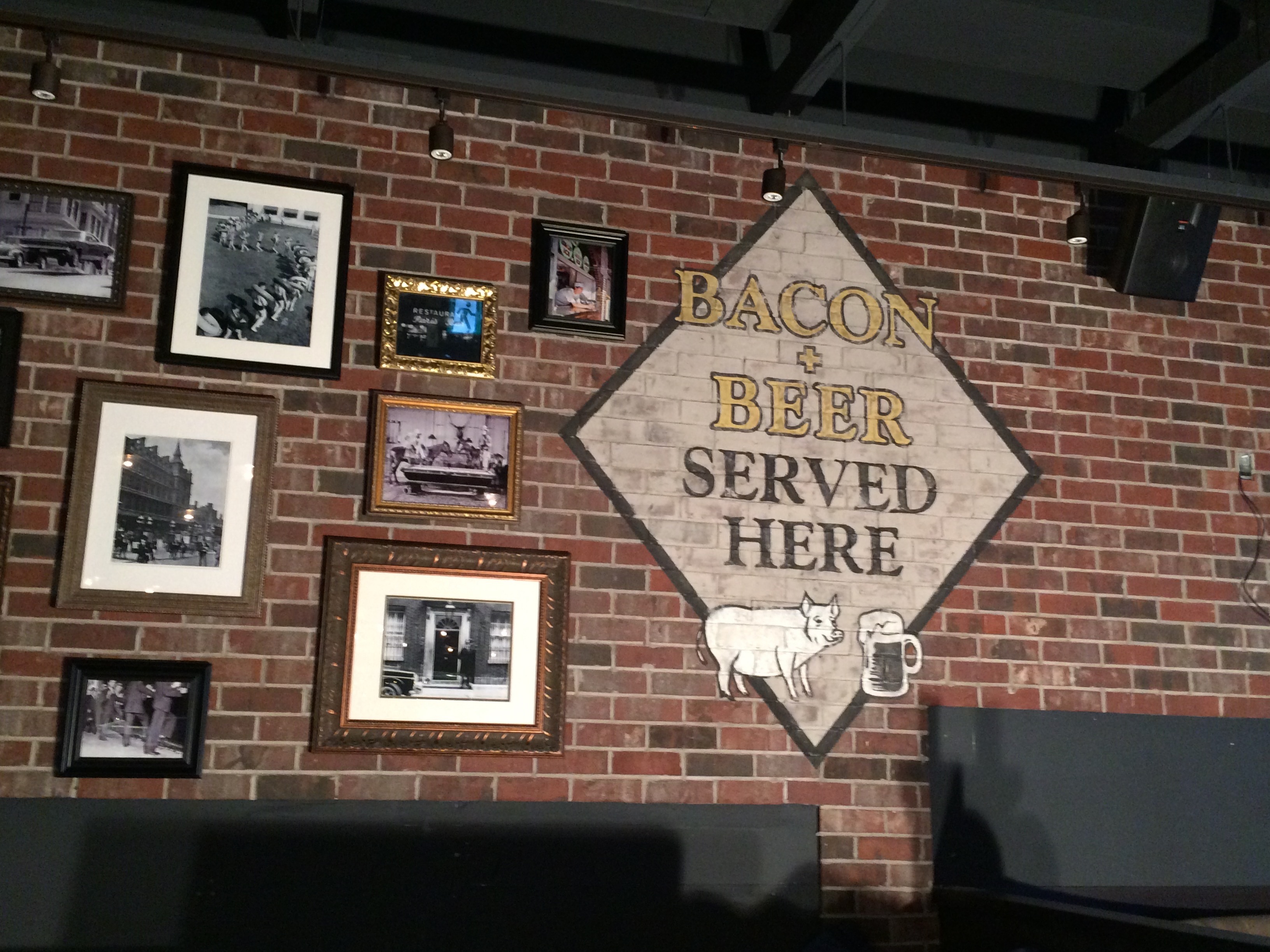 Custom lettering mural in a Browns Social House interior